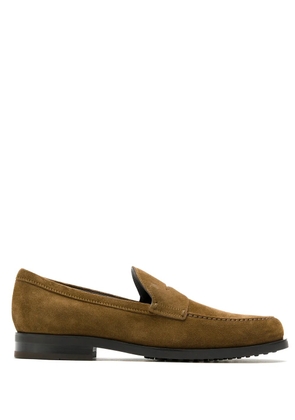 Tod's suede leather loafers - Brown
