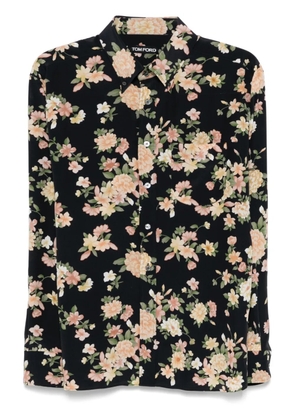 TOM FORD floral-print shirt - Black
