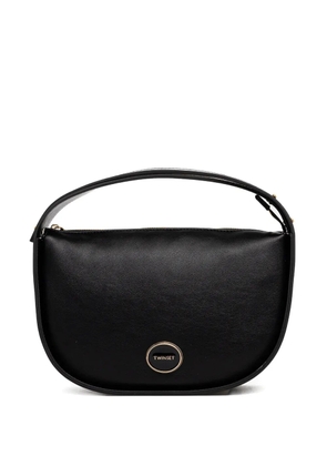TWINSET logo-plaque tote bag - Black