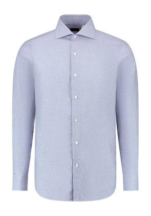 Finamore 1925 Napoli Katoen check-patterned button-up shirt - Blue