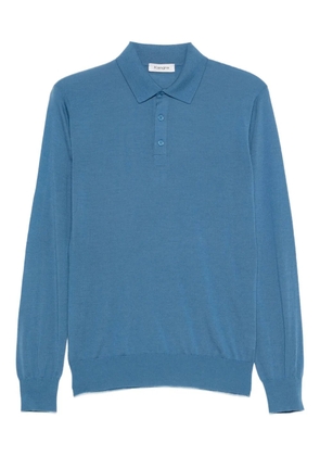 Kangra fine-knit polo shirt - Blue