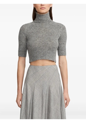 Ralph Lauren Collection turtle-neck short-sleeve top - Grey