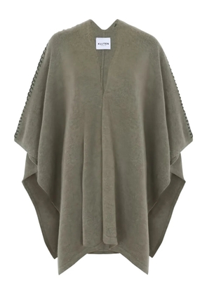 kujten V-neck embellished cape - Grey