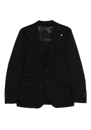 L.B.M. 1911 button-fastening wool blazer - Black