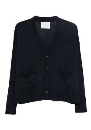 LABORATORIO CAPRI pocketed buttoned cardigan - Blue