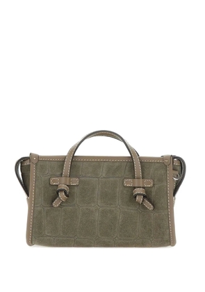 GIANNI CHIARINI Marcella Joy crocodile-effect knotted tote bag - Green