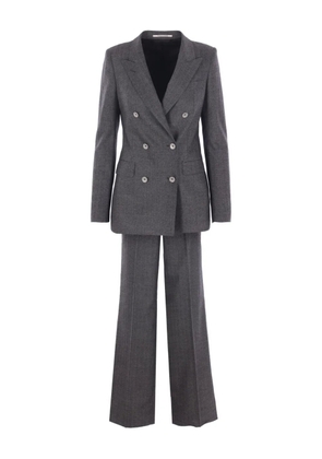 Tagliatore herringbone double-breasted suit - Grey