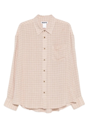 Hope For Men check-pattern shirt - Pink