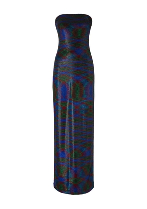 Missoni strapless patterned maxi dress - Blue
