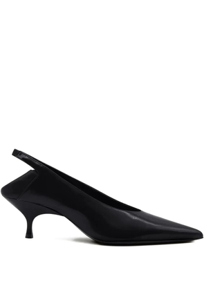 GIABORGHINI 50mm slingback pointed-toe heeled pumps - Black