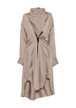 FEDERICO CINA high-neck shirt dress - Grey