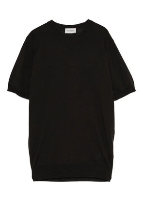 John Smedley short-sleeved sweater - Brown