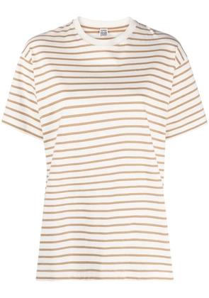 TOTEME striped cotton T-shirt - Neutrals
