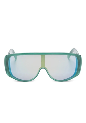 Retrosuperfuture shield-frame sunglasses - Green