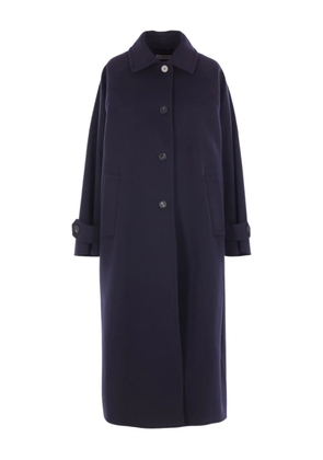 Alberto Biani button-fastening coat - Blue