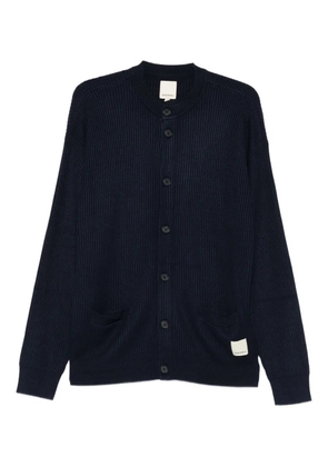 Emporio Armani ribbed cardigan - Blue