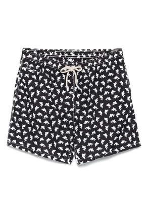 MC2 Saint Barth graphic-print swim shorts - Black