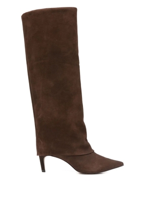CARRANO 60mm pointed-toe boots - Brown