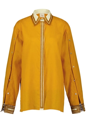 PAULA embroidered shirt - Yellow