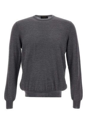 Gran Sasso crew-neck ribbed sweater - Grey