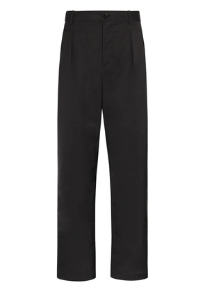 Valentino Garavani pleat-detailed straight-leg trousers - Black