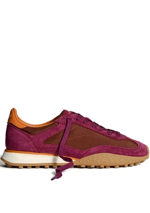 Hoff 35mm Bridge Mkii suede lace-up sneakers - Red