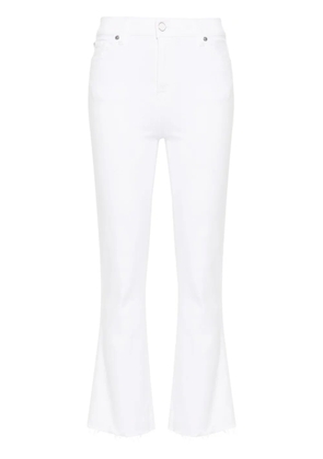 7 For All Mankind Slim Kick high-rise bootcut jeans - White