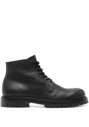 Officine Creative grained leather ankle boots - Black