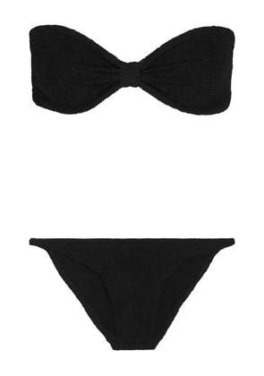 Hunza G bandeau textured bikini - Black