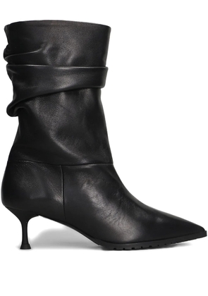 Fratelli Russo ruched boots - Black