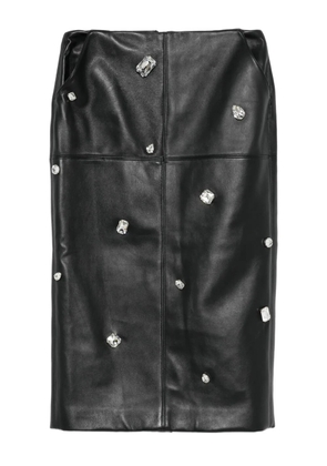 David Koma crystal-embellished skirt - Black