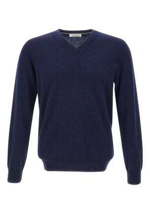 Kangra V-neck ribbed sweater - Blue