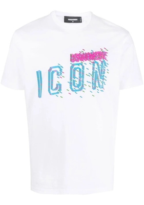 DSQUARED2 Icon-print cotton T-shirt - White