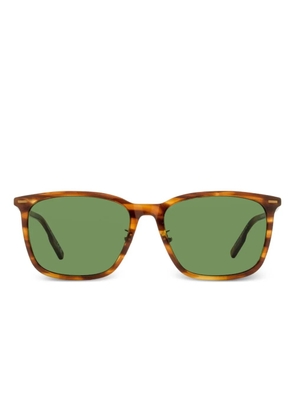 Zegna rectangular-frame sunglasses - Brown