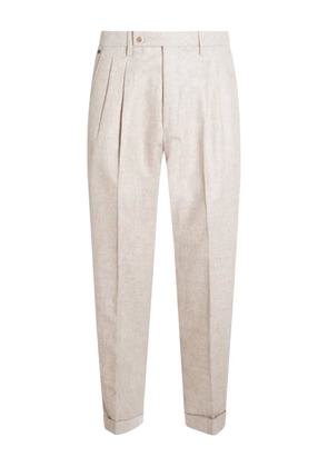 GTA Pantalone pleated virgin-wool trousers - Neutrals