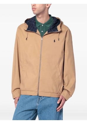 Polo Ralph Lauren twill hooded zip-up jacket - Neutrals