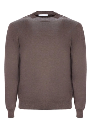 Cruciani crew-neck wool sweater - Brown