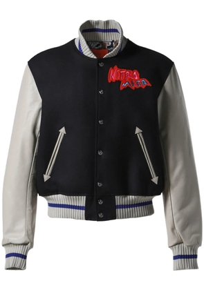 MEMBERS OF THE RAGE Nitro Mega Shrunken varsity jacket - Black
