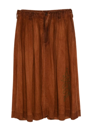 Kinyan Lam pleated skirt - Brown