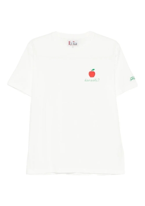 MC2 Saint Barth embroidered cotton T-shirt - White