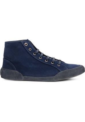 Lanvin corduroy canvas sneakers - Blue