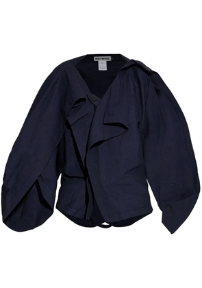 Issey Miyake ruffled blouse - Blue