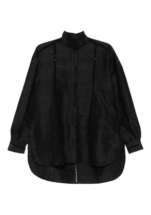 diotima lace-trimmed high-neck shirt - Black