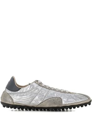 Maison Margiela textured lace-up sneakers - Silver