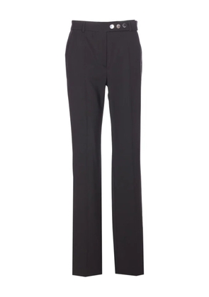 Sportmax Harry button zip trousers - Black
