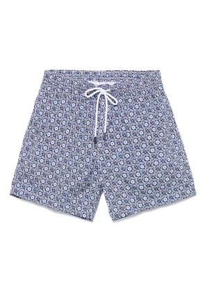 Barba printed swim shorts - Blue