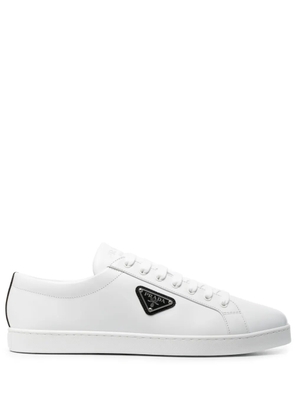 Prada Brushed leather low-top sneakers - White