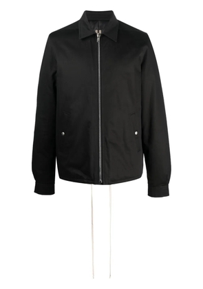 Rick Owens pointed-collar zip-up windbreaker - Black