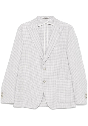 Tagliatore checked blazer - White