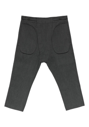 Deepti panelled cropped trousers - Grey